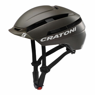 Cratoni C-Loom 2.0 brown mat e-bike helm - Maat 52-57 cm - Fietshelm met verlichting